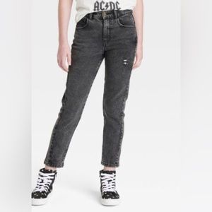 Girls' High-Rise, Fitted Hip & Ankle Length Girlfriend Jeans - art class (Sz 10)